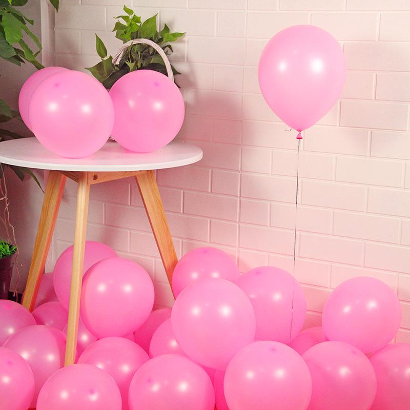Thickened 10-Inch Matte Balloons - 1,000 Pieces for Weddings & Birthdays
