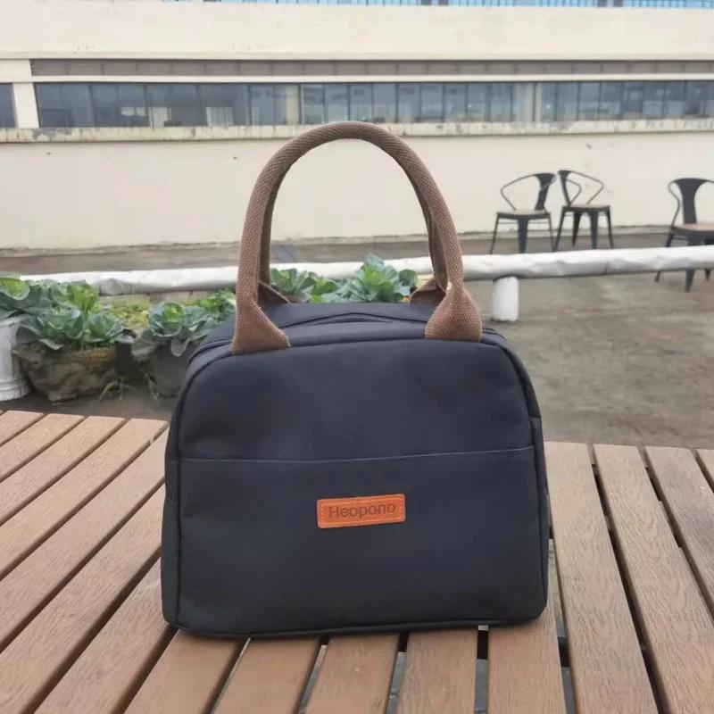 Torba termiczna z folii aluminiowej, miękka, z uchwytem, damska torba na lunch, duża pojemność, termiczna torba Bento na żywność