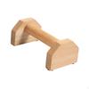 2 Pack Wooden Parallel Push-Up Stands, Non-Slip Fitness Sports Workout Gym Stands