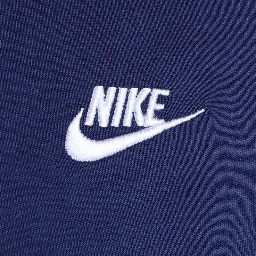 Nike Alphabet Print Hoodie With Pouch Pocket Long Sleeve Sweatshirt Men Tops Navy-Blue CZ7858-410
