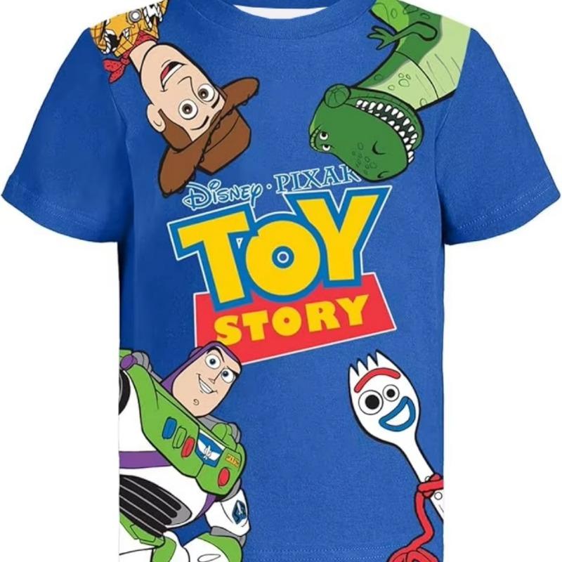 Toy Story T-Shirt for Men Women Cartoon Rex Buzz Lightyear Woody Short Sleeve Tee Tops Summer Casual Streetwear