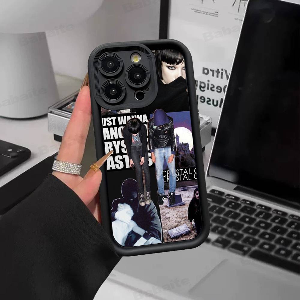 Electronic Band Crystal Castles Phone Case For IPhone 17 16 15 14 13 12 11 Pro Max Plus Silicone Shockproof Case