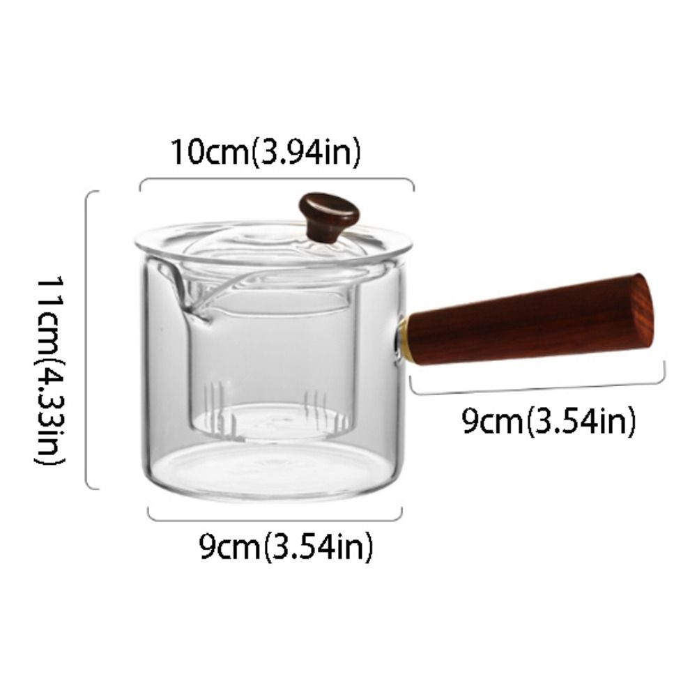 Heat-resistant Glass Teapot Filterable Thickened Glass Borosilicate Glass Teapot High Borosilicate Glass Loose Leaf Tea Strainer