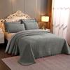 3pcs Set Winter Thick Velvet Bedspread Super Soft Flannel Quilting Bed Cover Non-slip Breathable Bedsheet with 2pcs pillowcase
