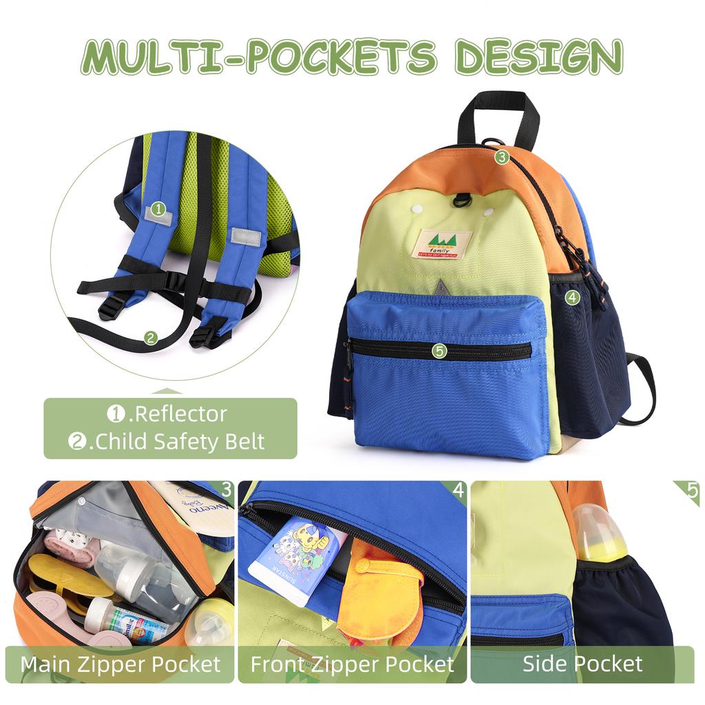 Little Kid Toddler Backpack Baby Boys Girls Kindergarten Pre School Bag Cute Cartoon Backpack Daypack For Children 2-6 Years Old