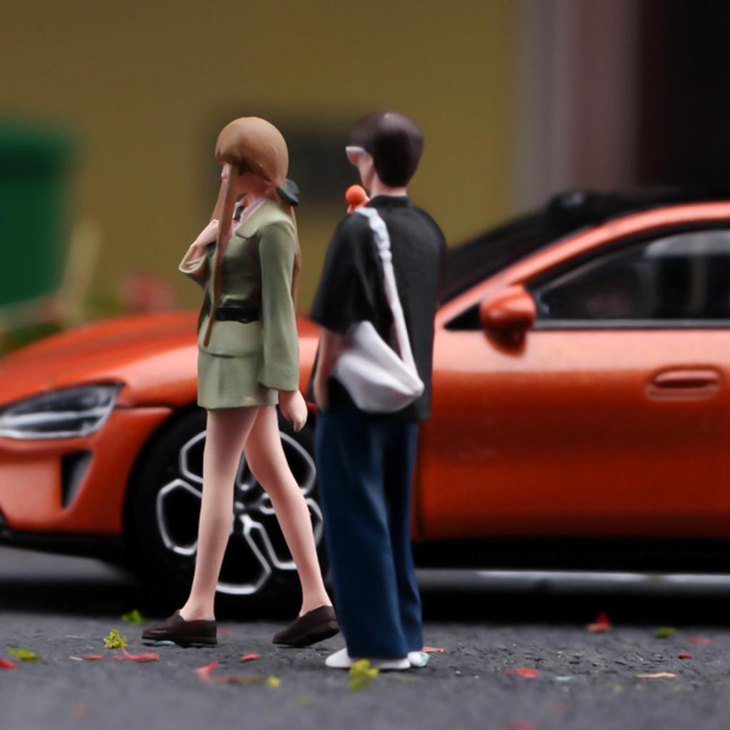 2 Pieces Resin Miniature Figures Highly Detailed Figurines Colorful