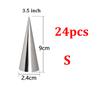 6/12/24pcs Baking Cones Stainless Steel Spiral Croissant Tubes Horn Bread Pastry Making Cake Mold Cookie Dessert Baking Tool