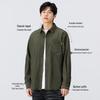 MINISO Men's Heavy Corduroy Long-Sleeve Shirt Jacket