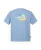 DISCOVERY EXPEDITION Unicolor Cloud Graphic Short Sleeve T-Shirt (Blue)