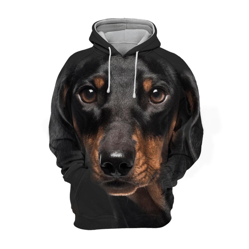 Herren 3D-Druck Hund Hoodie Hoodie für Herbst und Winter Ist Modisch, Vielseitig und Bequem Hoodies & Sweatshirts (Herren)