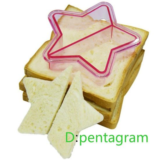 Kutterform Dyreform Miljøvennlig silikon DIY tegneseriemønster bakeform for sandwich