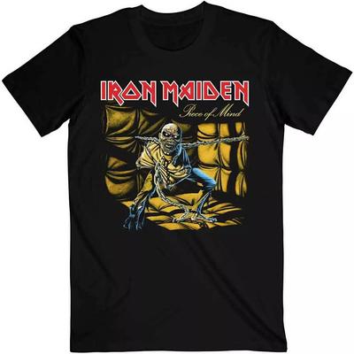 Classic Rock Metal Band Tshirt Iron Maiden Men's Piece of Mind T-Shirt, Black