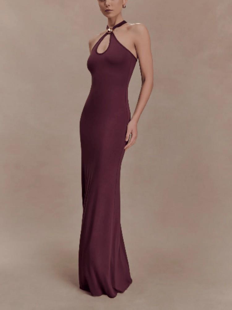 European & American Women s New Sexy Halter Bodycon Fishtail Long Dress, 2026 Style. Large чёрный