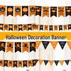 Halloween Pumpkin Lantern Banner - Indoor Decoration for Kindergarten and Party Scenes