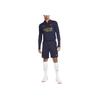 Nike Printed Letter Patchwork High Neck Long Sleeved Soccer Jersey Paris Saint-Germain Men Tops Navy-Blue DX3108-499