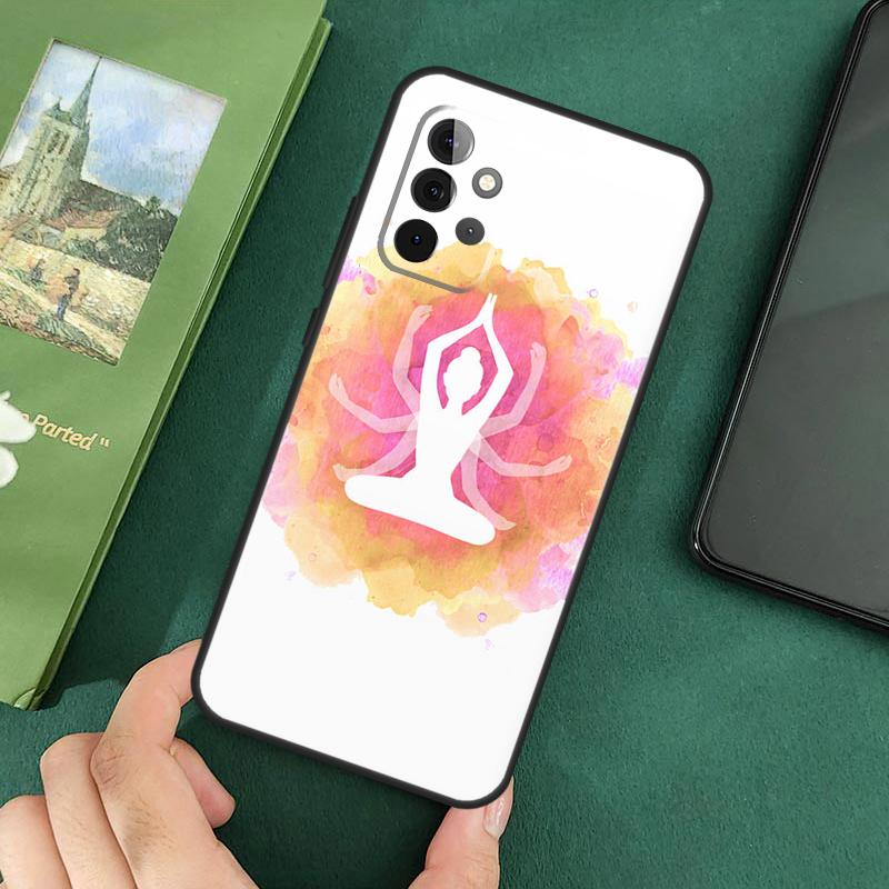 Aum Om Symbol Soft Cover For Samsung Galaxy A54 A53 A73 A13 A71 A51 A14 A52 A32 A12 A22 A52S Back Case