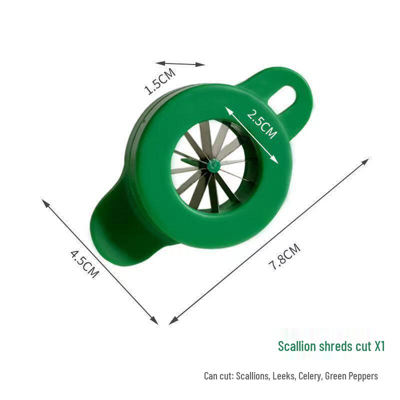 Stainless Steel Scallion Shredder & Multi-functional Vegetable Cutter