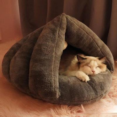 Dreieck Katzennest Winter Warmes Haustier Hundenest Hundematte Verdickter Schlafsack Jurtennest Pantoffelnest