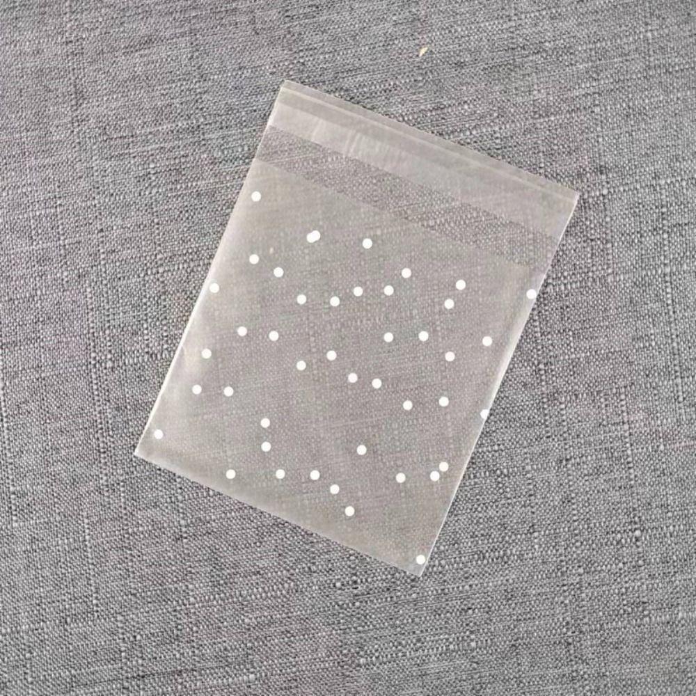 100pcs Self-adhesive Cookie Bag Transparent Gift Bag Baking Supplies Candy Bag  Cookies Packing