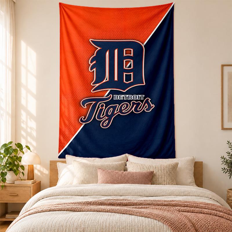 Detroit Tigers Tapestry Highquality for Decorating Living Room Bedroom Dorm Walls Ideal As Bedroom Wallart Orholiday Gift