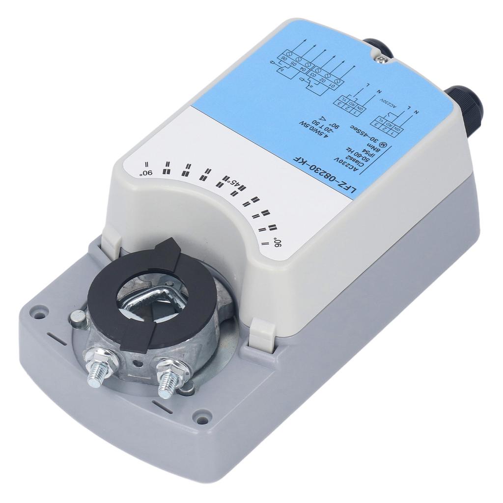 Elektrikli Damper Aktüatörü Açısı Ayarlanabilir Elektrikli Vana Aktüatörü Su Rüzgar Sistemi için AC230V