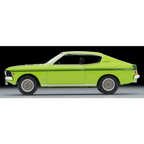 TOMYTEC Tomica Limited Vintage Neo 1/64 LV-N204d Mitsubishi Colt Galant GTO MR 1970 Model, Yellow-Green, Finished Model
