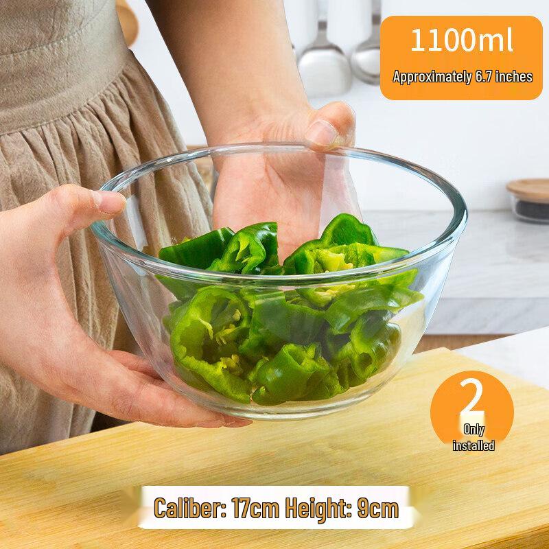 ZISIZ High-Temperature Food Grade Glass Bowl