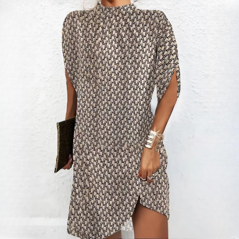 

Женские модные платья с круглым вырезом и рукавами «летучая мышь» XXL бежевый