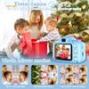 Kids Selfie Camera Camcorder 2.0 Inch IPS Screen with 32GB Card HD Digital Video Camera for Kids Birthday Gift