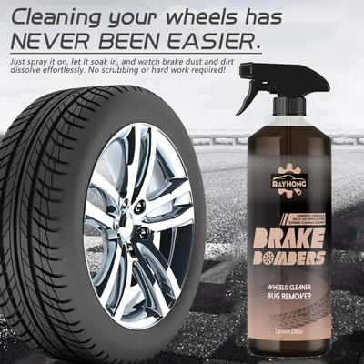 Car Wheel&Tire Cleaner - Brake Dust Grime Dirt Remover - Alloy Rim Cleaner For Cars/Trucks/Suvs - Non-Corrosive Formula Restores