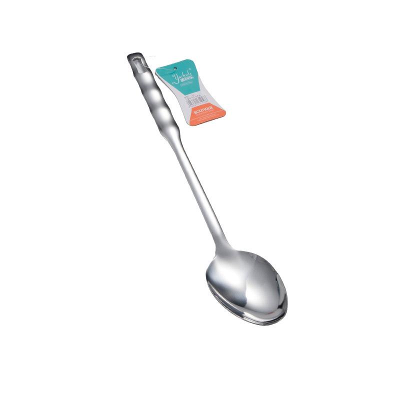 Verdicktes Edelstahl Kochlöffel- und Pfannenwender-Set Haushalt Küchen Topf Pfannenwender Bratwender Reislöffel, Suppenlöffel, Sieb, Küchenutensilien