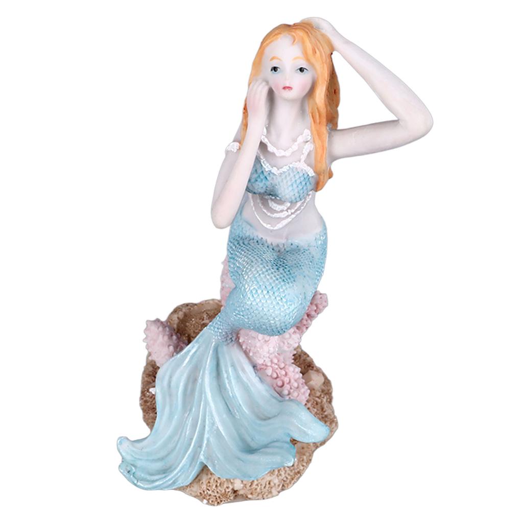 Fish Tank Figurine Decor Vivid Beautiful Ocean Theme Resin Aquarium Statue Ornament for Home RQ.2347