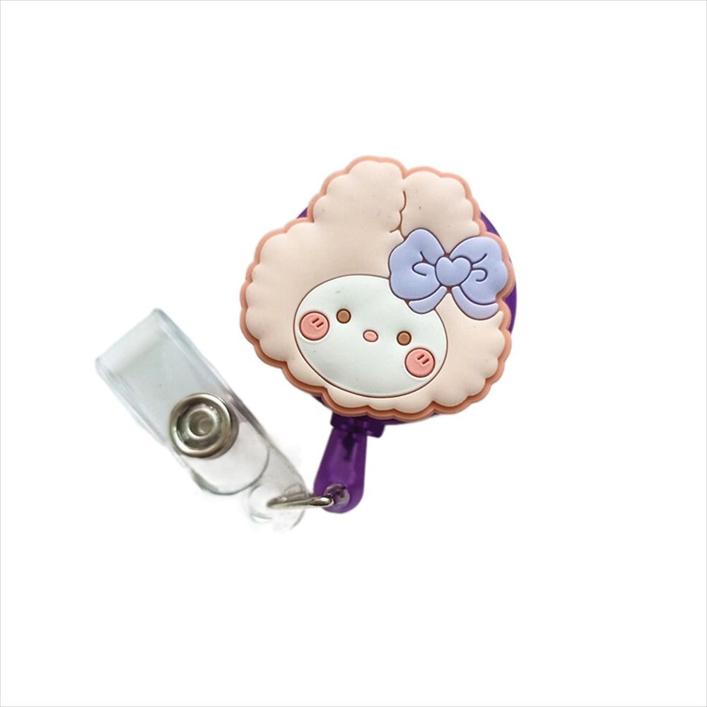 Bear Rabbit Nurse Badge Reel Cartoon Animals Easy Pull Buckle  Doctor Students