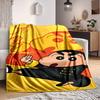 1pc Crayon Shin Chan Blanket Lightweight Flannel Blanket Throw Blanket For Sofa, Bed, Travel, Camping, Livingroom, Office, Couch