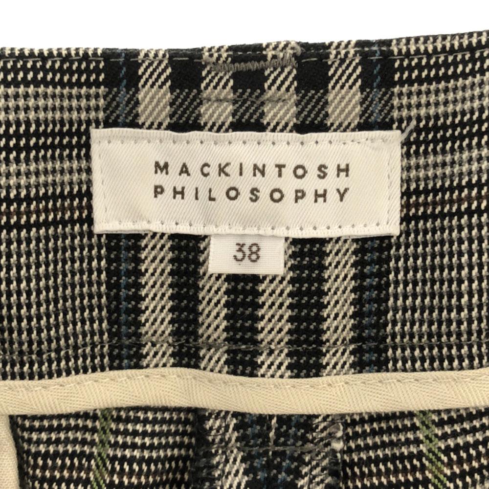 MACKINTOSH PHILOSOPHY Made In Japan by Sanyo Shokai Glen Check Tapered Pants Women Used