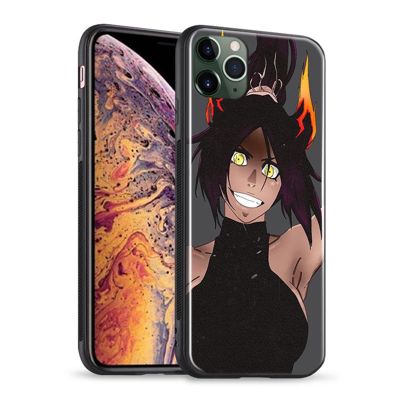 

Стеклянный силиконовый чехол для телефона Bleach Anime yoruichi shihouin, чехол для iPhone SE 6s 7 8 Plus X XR XS 11 12 13 Mini Pro Max iPhone 13Pro MAX&Soft Silicone case