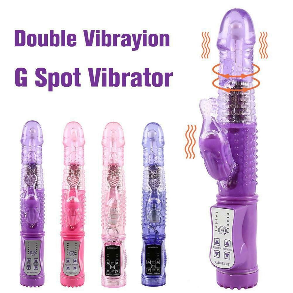 Rabbit Sex Tool Vibrating Retractable Vibrator for Women Rotation Dildo G Spot Sex Toy