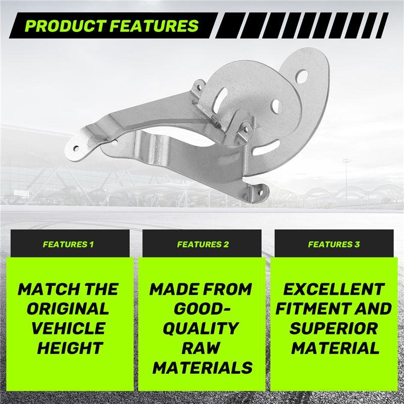 NEW-Stainless Steel Car Front Grille Spot Light Fixing Bracket For-BMW Mini R50 R52 R53 2001-2007