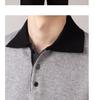 Hochwertige Herren-Patchwork-Strickware - Langarm, Herbst/Winter 2025, Vielseitiger Business Casual Pullover