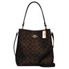 Town Coated Canvas Leather Bucket Bags Crossbody Bag , Shoulder Bag Medium Women's Brown (Unisex) Shoulder Bags 91512 IMAA8