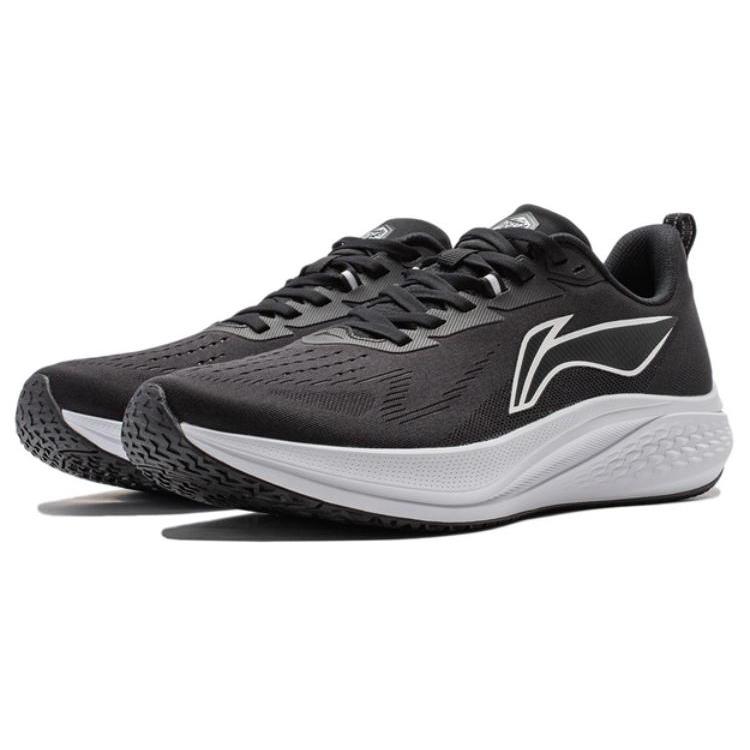 New LiNing Red Hare 7 Cushioning, Slip Resistant, Lightweight Low Top Training Running Shoes Men's Black ARPV023-6