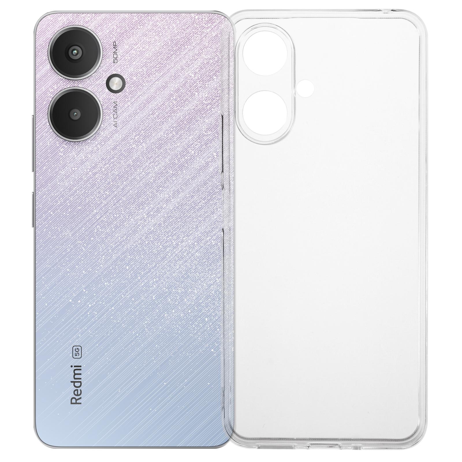 

For Xiaomi Redmi 13C 5G/13R 5G/Poco M6 5G Case 2.0mm TPU Flexible Phone Cover Watermark-Free A