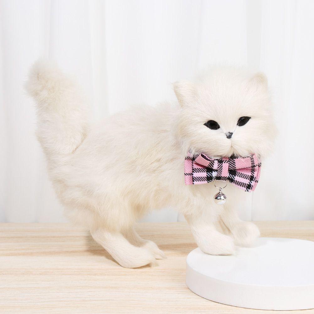 Collier Kittens Grid Collar with Bell Pet Supplies Kitten Collar Cats Collar Puppy Collar