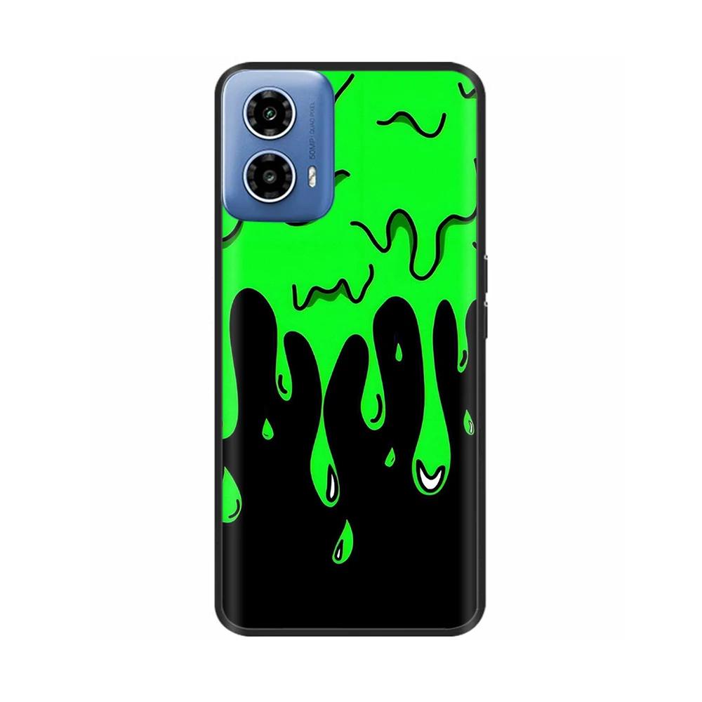 For Moto G34 5G Case Cover For Motorola Moto G34 Case motoG34 Soft Liquid Silicone Cartoon Phone Shell Protection Back Covers
