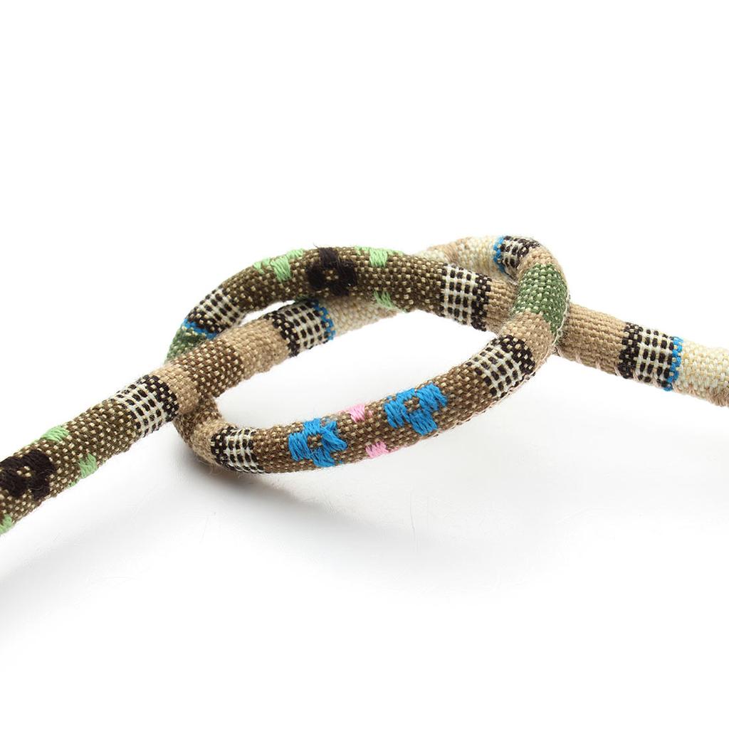 6mm Round Cotton Cords Handmade Colorful Ethnic Style Jewelry Rope For Ornament Making DIY Crafts Bracelet Necklace Accessories