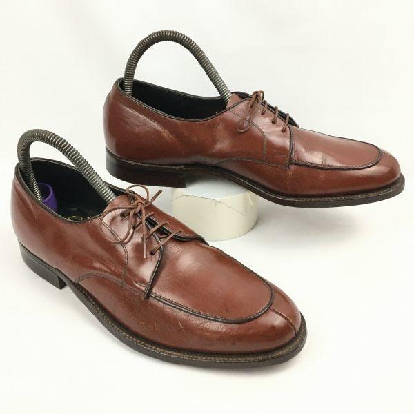 

Vintage 1980s Randcraft Handmade U-Tip Goodyear Business Shoes Brown size 25.5-26.5 Men s(USED)