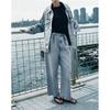 Spring New Two-piece Set Mid Waist Denim Trousers 6186242 Loose Denim jacket Outerwear 6186241
