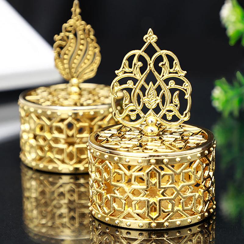 Souvenir Gift Case Gold Electroplating Small Box Home Table Decor Portable Wedding Trinket Box Candy Container Sugar Box
