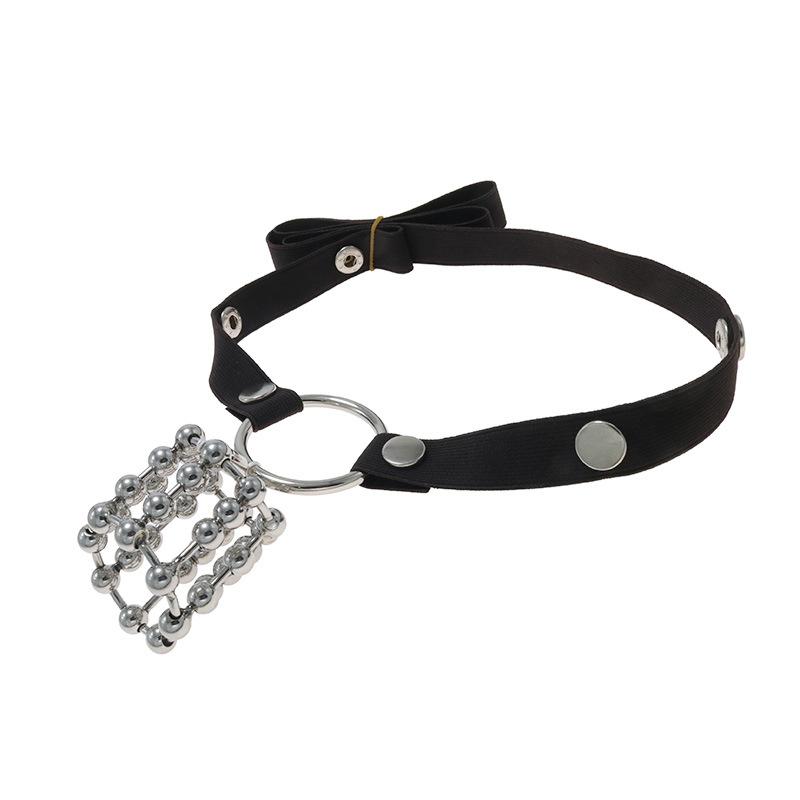 Stainless Steel Sex Rings Flirting Toys Sex Product Sex Tools with Root Ring Anti-off Belt Adult SM