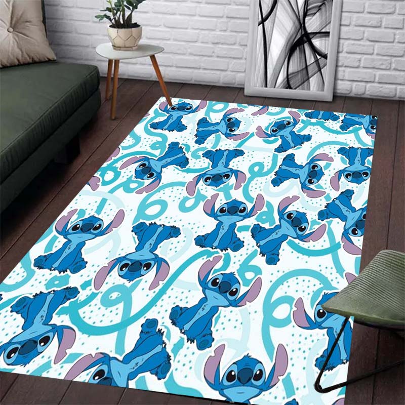 Tappeto Colorato e Carino con Motivo Stiddy - Antiscivolo per Cucina, Tappeto da Esterno, Decorazione per la Casa e la Camera da Letto, Regalo di Compleanno